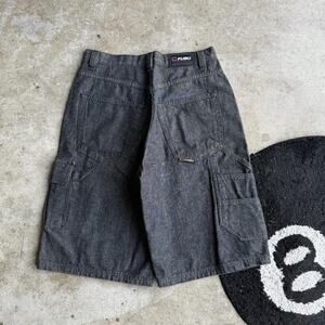 Y2K Vintage FUBU Baggy Black Jorts